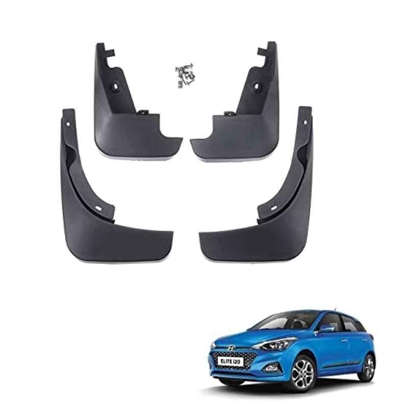 Kozdiko 4 Pcs O.E Type Custom Fit Front & Rear Mud Flap Set for Hyundai Elite I20