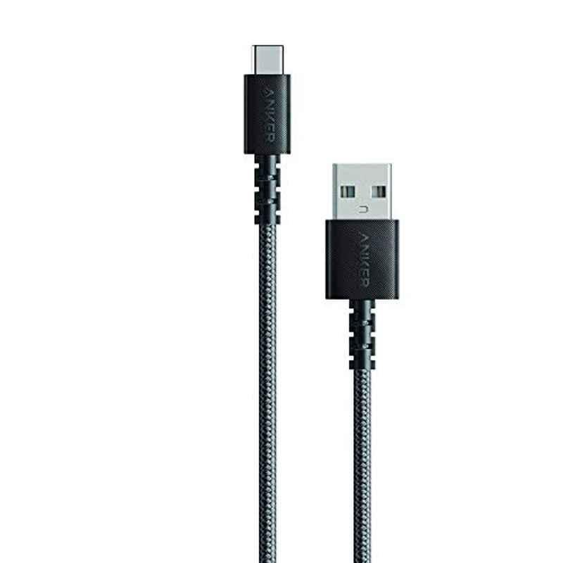 Anker PowerLine Select+ 3ft Black USB to Type C Cable, A8022H11