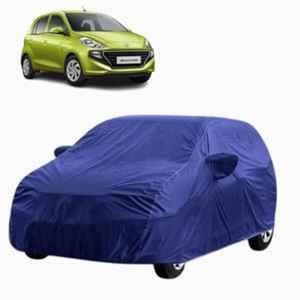 Aarex Auto Polyester Blue 100% Waterproof Car Body Cover with Mirror Pocket for Hyundai Santro (2015-2026) Model, ST-Blue