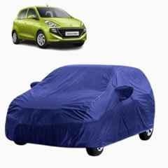 Aarex Auto Polyester Blue 100% Waterproof Car Body Cover with Mirror Pocket for Hyundai Santro (2015-2026) Model, ST-Blue