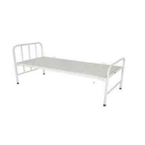 Sarvagya Surgical 206x90x60cm Mild Steel General Hospital Plain Attendant Bed, SSPL515