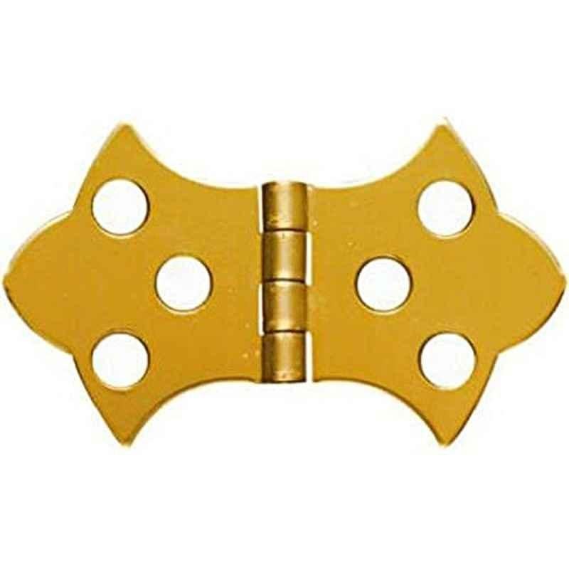 National 1-5/16 inch Brass Décor Door Hinge, N211-821 (Pack of 2)