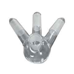 Glassco 14/20 Boro 3.3 Glass Distilling Receiver Adapter Without Hose Connection, 024.470.01