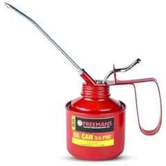 Freemans 3/4 Print 375cc Steel Red Powder Coated Oil Can, OC34