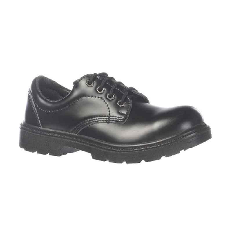 Vaultex VTB Leather Black Safety Shoes, Size: 44