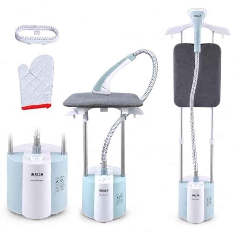 Inalsa Steam Master Plus 2000W 1.7 Litre Sky Blue Standing Garment Steamer with 2 Years Warranty
