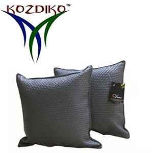 Kozdiko 2 Pcs Leatherette Fabric Grey Cushion Pillow Set for Maruti A Star