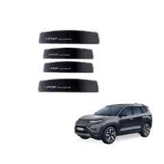 Spreadx Plastic Car Stylish I-Pop Black Colour Elegant Door Guard Protection Universal Type Suitable For Tata Safari 2021 (Pack of 4)
