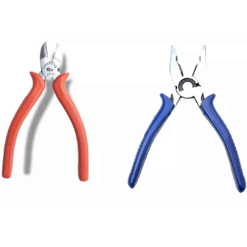Sky Blue 2 Pcs 7.8 inch Lineman Plier Combo, SBE_PLIER_0334