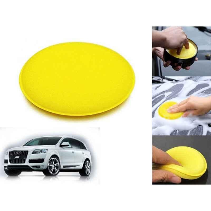 Auto Pearl Polyurethane Beige Washing & Waxing Polish Foam Sponge for Q7
