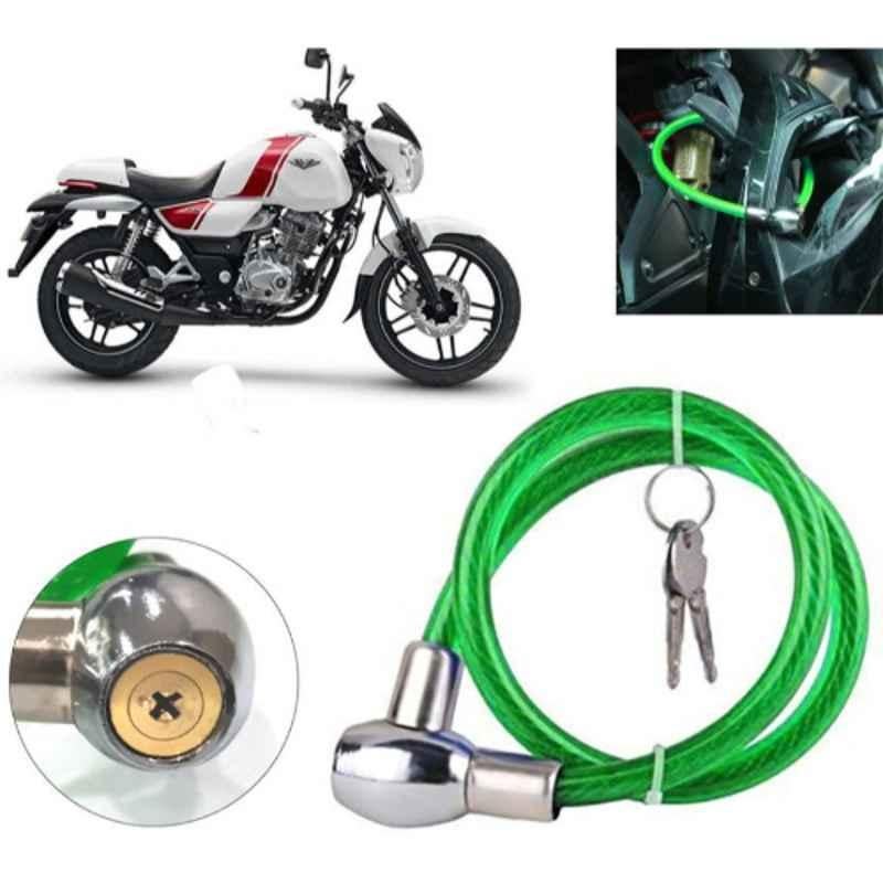 Auto Pearl PVC & Plastic Green Heavy Duty Cable Lock for V15, 008
