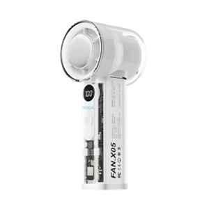Xuga RIZZ X05-W 3.7W 6000mAh White Handheld Air Cooling Fan with 1 Year Warranty for Travel, Office & Outdoor Sports
