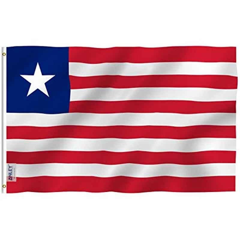 Anley 3x5ft Polyester Bright & Vivid Liberia Flag