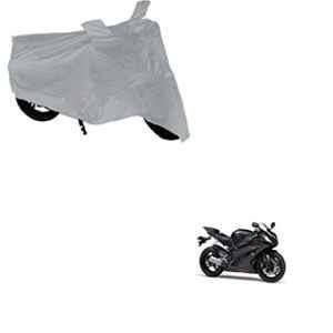 Kozdiko Silver Bike Body Cover with Mirror Pockets for Yamaha YZF R1, koz_67809