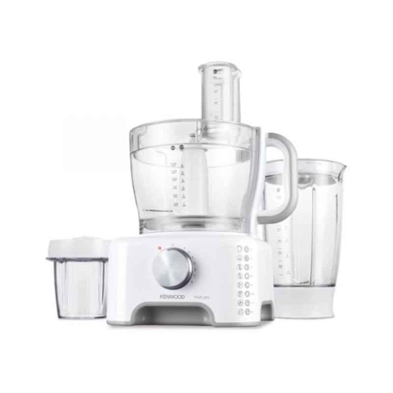 Kenwood MultiPro 900W 1.5 Liter White & Grey Food Processor, FP730