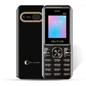 Cellecor D4 1.8 inch 2750mAh Black Dual Sim Feature Phone