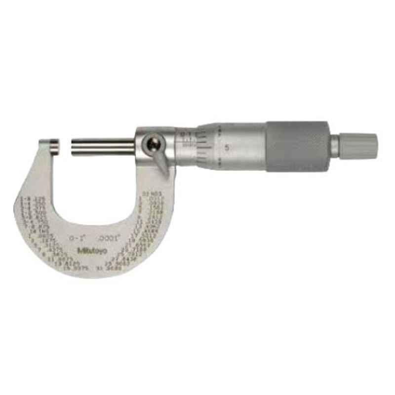 Mitutoyo 0-1 inch Ratchet Stop Outside Micrometer, 101-113