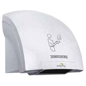 Dolphy 1200W 220V ABS Plastic White Automatic Bathroom Hand Dryer, DAHD0001