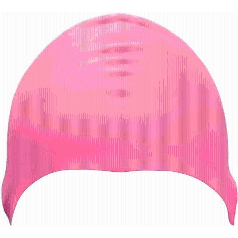 Matrica Pink Comfortable UV Protected Swimming Cap for Adult, Men, Women, Youth & Junior Kids, Size: Free