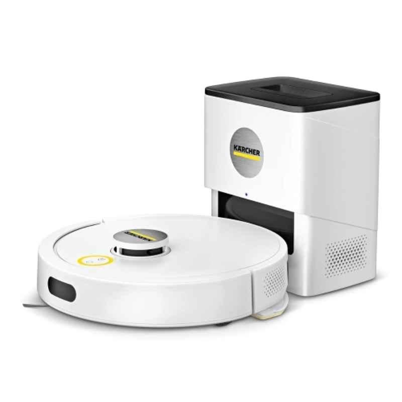 Karcher RVC 3 Comfort 15000Pa 280ml White Self-Emptying Robot Vacuum Cleaner & Mop with Precision LiDAR Mapping & Smart Wi-Fi Control, 1.269-120.0