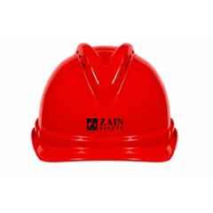 Zain Safety Titan Elite-5001 HDPE Red Head Foam Ventilated Safety Helmet with Wheel Ratchet Adjustment
