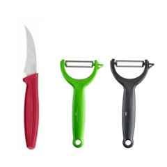 Kohe 174mm Stainless Steel Pairing Knife & 2 Pcs 146mm Y-Type Double Edged Swivel Blade Peeler Combo, 4126.1 & 1103.1