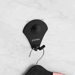 Plantex Royal Stainless Steel Robe Hook for Bathroom/Cloth-Towel Hanger/Napkin Hanger/Bathroom Accessories Black, Powder Coated