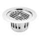 Ruhe 5 inch 304 Grade Stainless Steel Classic Round Flat Cut Cockroach Drain/Jali with Trap, 16-0408-05