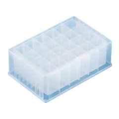 Tarsons 10ml Sterile PP Square Shape Pyramid Bottom Deep Well Plate, 510081S (Pack of 50)
