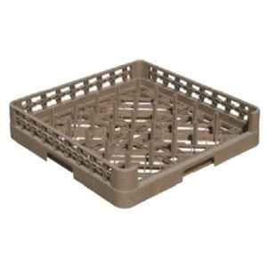 Baiyun 50x50x10cm Brown 25-Compartment Open Plate & Tray Rack, AF11014
