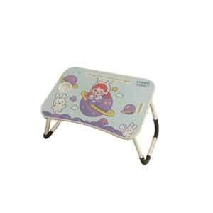 Hayyin 60x40x28cm MDF Purple Cartoon Print Multi-Purpose Foldable Laptop Table