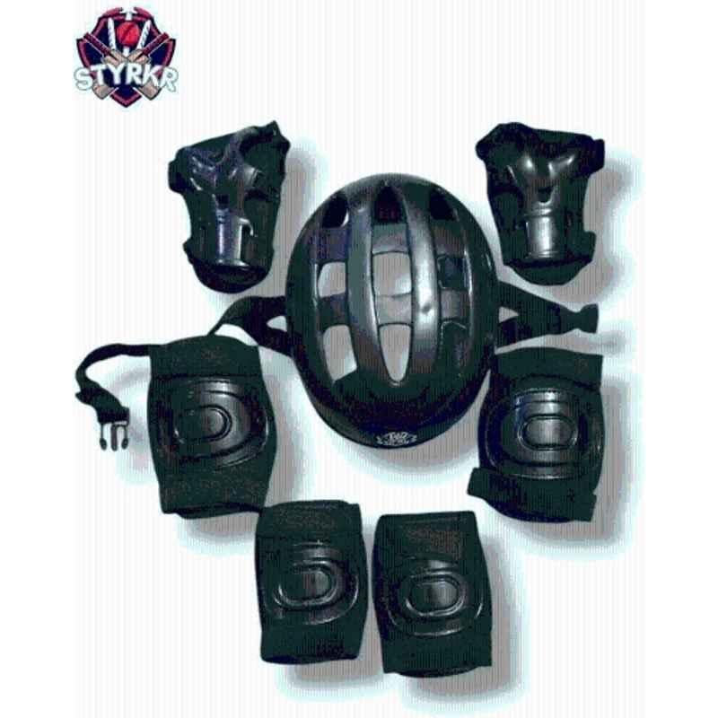 STYRKR Black Protective Guard Kit Skate & Cycling Set 604 Skating Kit Cycling Kit