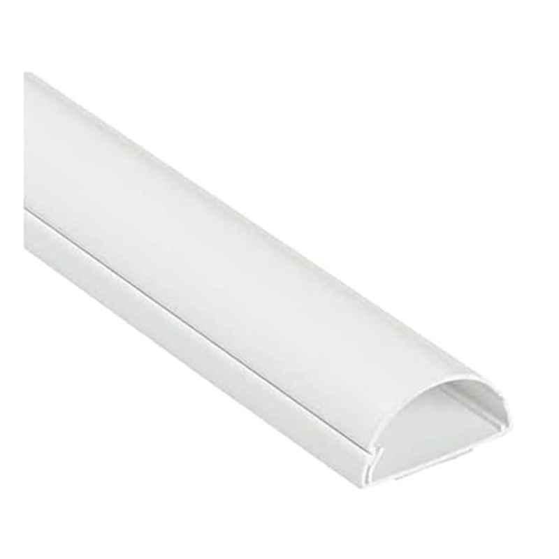 14x48mm 1m PVC White Self-Adhesive Floor Trunking with Sticker