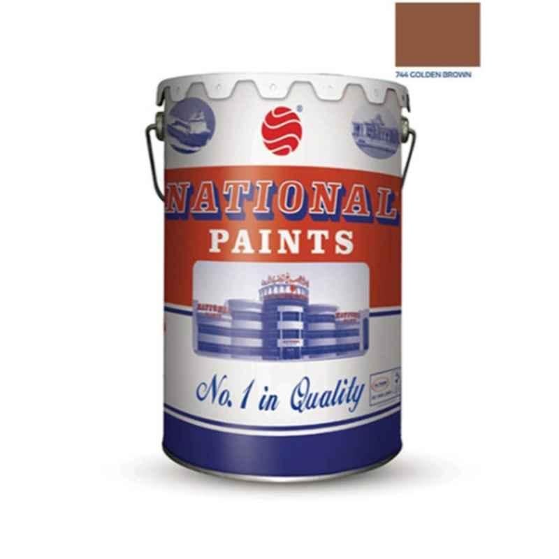 National Paints 18L Golden Brown Water Based Wall Paint, NP-744-18