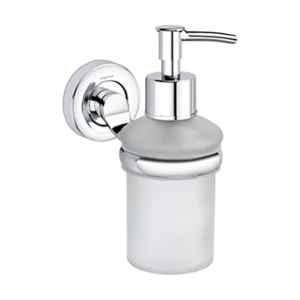 Aligarian Stainless Steel & Glass Chrome Finish Wall Mounted Liquid Shampoo Dispenser