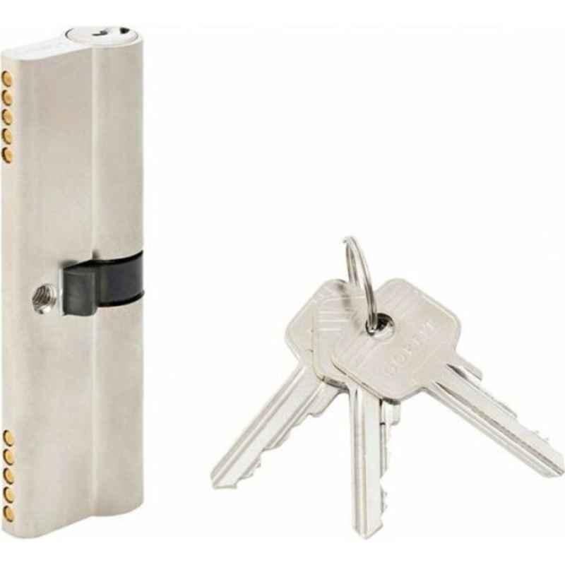 Dorfit 100mm Nickel Silver Cylindrical Lock with 3 Key