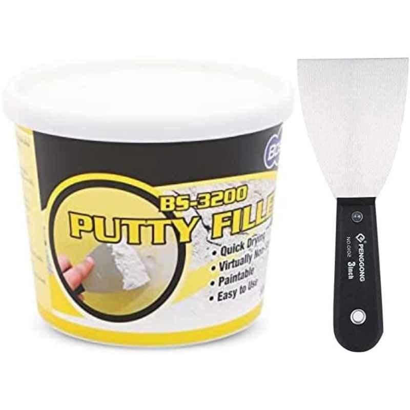 Bossil 500g All-Purpose Putty with 3 inch Wall Scrapper