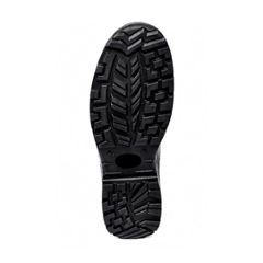Zain Safety S1-SR 11466 Cuba Genuine Leather Steel Toe Black Safety Shoes, Size: 8