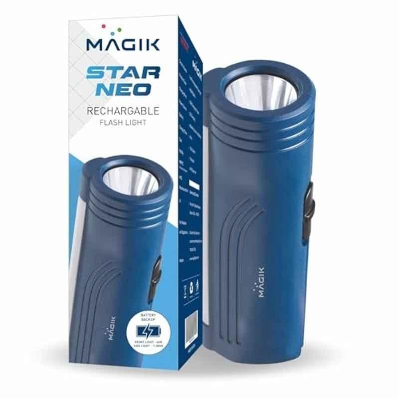 Magik Star Neo 12V 600mAh Plastic Blue Rechargeable Flashlight, ACSRFB4394