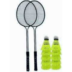 STYRKR 2 Pcs Multicolour Badminton Racket with 7 Shuttlecocks
