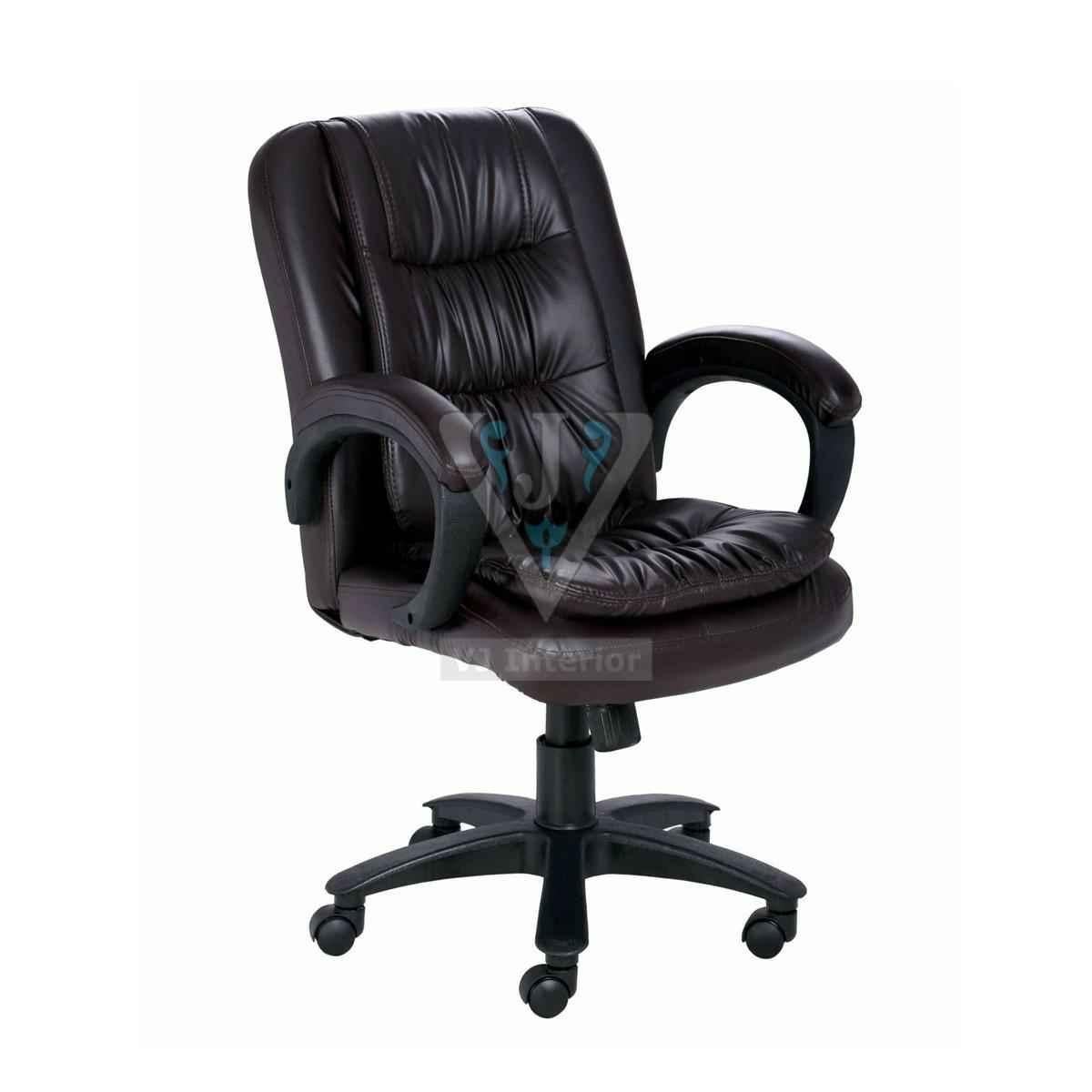 Buy VJ Interior Brown Garrura Mid Back Executive Office Visitor