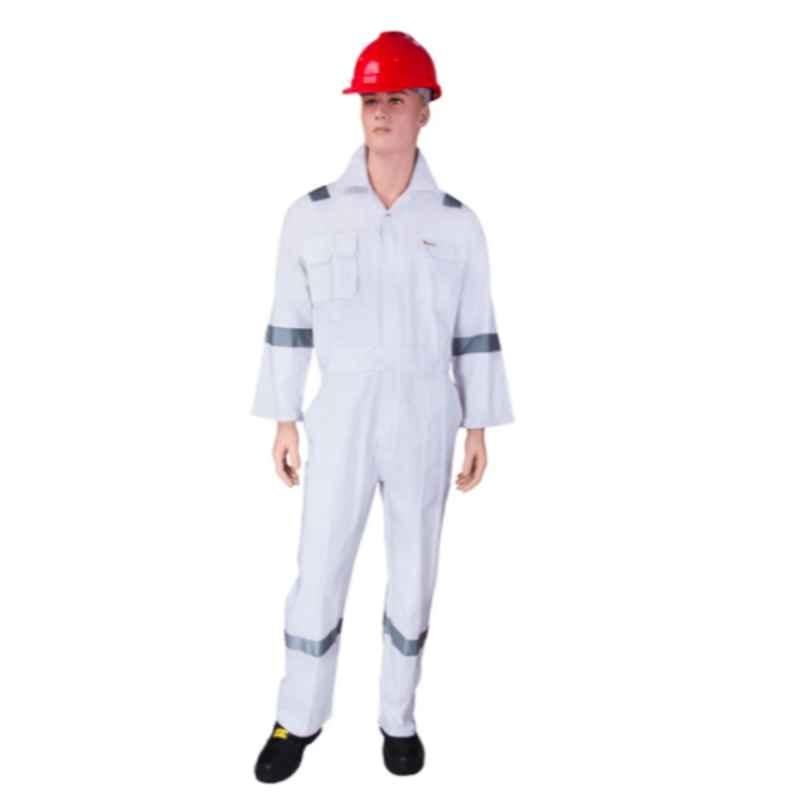 Empiral Comfort C E306050802 White Cotton Coveralls, Size: 4Xl