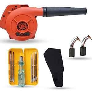 Hillgrove 800W Plastic Red Electric Air Blower with Carbon Brushes & 5 in 1 Screwdriver, HGCM1073