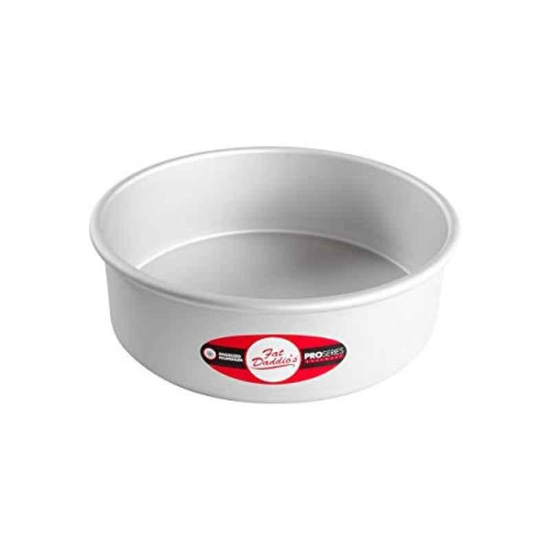 Fat Daddios 10x3 inch Aluminum Silver Round Cake Pan, PRD-103