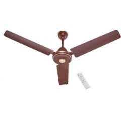 Airelec Gloria 28W 350rpm 5 Star Matt Brown 3 Blade BLDC Ceiling Fan with Remote & 2 Year Warranty, Sweep: 1200 mm
