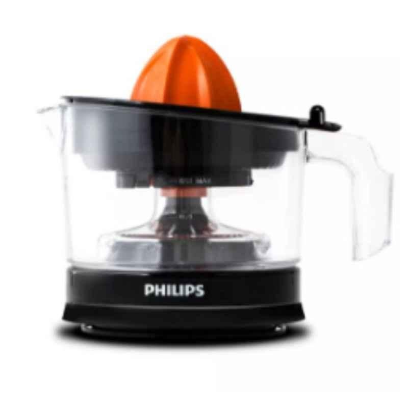 Philips 25W Black & Orange Electric Citrus Juicer, HR2788