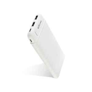 Portronics 10000mAh White Li-Polymer Power Bank, POR 1110