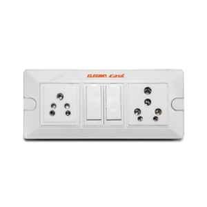 Elegant Casa 6A & 16A Polycarbonate White Extension Board with 3m 3 Core Heavy Duty Copper Wire