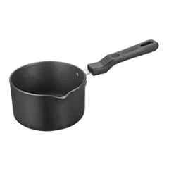 Padmini 155mm Induction Base Non Stick Sauce Pan with Glass Lid (Pack of 2)