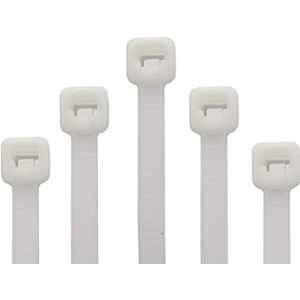 Elegant Casa 200x4.8mm White Nylon Teeth Grip Self Locking Cable Zip Ties (Pack of 400)
